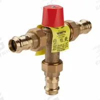 WATTS REGULATOR Thermostatic Mixing Valve: 1/2 in Inlet Connection Size, Press x Press, Brass (MPN 1/2 LF1170M2-UT-PRESS). Key specifications — Includes: Locking Mechanism; Brand: WATTS REGULATOR.