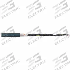 CHAINFLEX Control Cable: 24 AWG, 8 Conductors, Order by the Foot, TPR Jacket, 300 V (MPN CF10-UL-02-08). Key specifications — Conductor Material: Copper; Conductor Configuration: Single; Minimum Bend Radius Factor - Fixed: 3 x OD; Minimum Bend Radius Factor - Flexible: 4 x OD; Includes Ground: No; Minimum Bend Radius Factor - E-Chain: 5 x OD; Resistance Properties: Coolant Resistant; Standards: IPA 14644-1.