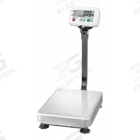 A&D WEIGHING Food Scale: 20 7/8 in Weighing Surface Dp, 15 3/8 in Weighing Surface Wd, LCD, SE-60KAL. Key specifications — Connection Ports: RS-232C; Readability: 0.02 lb/0.01 kg; Brand: A&D WEIGHING; IP Rating: IP68.