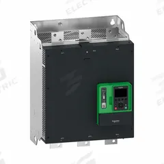 SCHNEIDER Soft Start: 208-690V AC, 1,200 A Output Current, With Bypass, IP00, 60/50 Hz, Three Phase (MPN ATS490M12Y). Key specifications — Control Voltage: 110-230V AC; Manufacturer Part Number: ATS490M12Y.