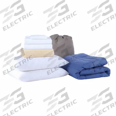 MARTEX Bedding Kit: Queen Compatible Mattress Size, Silver/Tan/White, EcoPure Polyester - Bedding & Bath Linen Sets