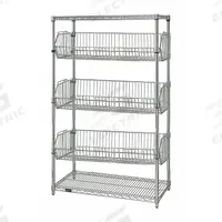 APPROVED VENDOR Wire Shelving Unit: Starter, 48 in x 24 in, 63 in Overall Ht, 2 Shelves, Dry, Silver (MPN 45VY05). Key specifications — Recommended Environments: Dry; Color: Silver; Finish: Chrome; Material: Steel; Brand: APPROVED VENDOR.