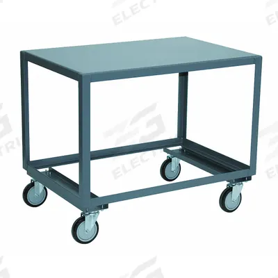 JAMCO Work Table: Fixed Ht, Steel, 48 in x 24 in - Steel-Top Mobile Worktables