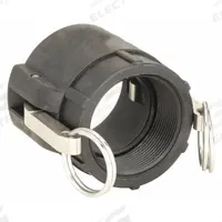 Cam and Groove Coupling: 3/4 in Coupling Size, 1/2 in Hose Fitting Size, 1/2 in -14 Thread Size (MPN 050D). Key specifications — Gasket Material: EPDM; Brand: BANJO; Thread Size: 1/2 in -14; Fitting Type: FNPT.