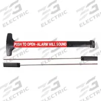 DETEX Surface Vertical Rod: 36 in Max Door Wd, Aluminum (MPN V50 EB CD 628 96 36X96). Key specifications — attr1011860: Exit Device; attr1011837: DETEX; attr1011847: Surface Vertical Rod; attr1024139: Touchbar; attr1011835: Yes.