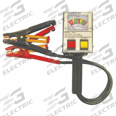 ASSOCIATED EQUIP Battery Tester: Battery Load Tester, Battery Load Tester, 6 in Overall Wd - Analog Display Battery Testers