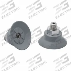 SCHMALZ Vacuum Pad Assembly: 1/8 in NPT, 39.2 mm Pad Dia, NBR, 55 A, Gray, 2.9 mm Pad Ht (MPN 10.01.01.15065). Key specifications — attr1019168: 55 A; attr1019165: 10.01.01.15065; attr1019167: SCHMALZ; attr1019180: Gray.