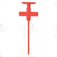 APPROVED VENDOR Test Probe: CAT III 1000V, Test Clip, 5 1/2 in Lg, Red, 1,000 V Max Volt (MPN 4WRA3). Key specifications — Color: Red; Brand: APPROVED VENDOR.