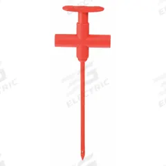 APPROVED VENDOR Test Probe: CAT III 1000V, Test Clip, 5 1/2 in Lg, Red, 1,000 V Max Volt (MPN 4WRA3). Key specifications — Color: Red; Brand: APPROVED VENDOR.