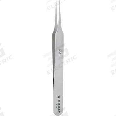 EXCELTA Tweezers: Stainless Steel, Point, Straight Tip - High-Precision Tweezers