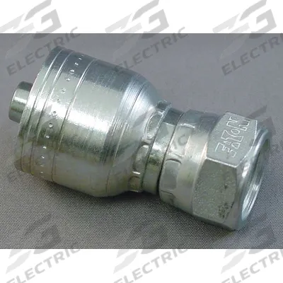 AEROQUIP Hydraulic Crimp Fitting: Steel x Steel, Straight, -12 For Hose Dash Size - Aeroquip Crimp Hydraulic Hose Fittings with Metric Connection