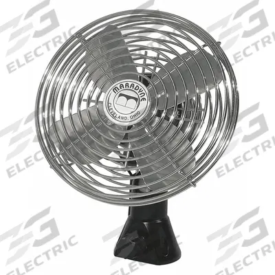 MARADYNE DC Fan: 24V DC, Hardwired, 6 1/2 in Blade Dia, 220/270 cfm, 1.3 A - Vehicle Bolt-On Fans