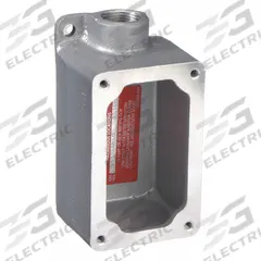 APPLETON ELECTRIC Mounting Body: 1 Gangs, Copper-Free Aluminum, 3/4 in Hub Size, Dead End (MPN EFD175A-NL-Q). Key specifications — Brand: APPLETON ELECTRIC; Hub Type: Dead End.