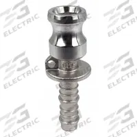 Cam and Groove Adapter: 1/2 in Coupling Size, 150 psi Max. Working Pressure @ 70 F, Male Hose Shank (MPN PLE104). Key specifications — Fitting Type: Male Hose Shank; Includes Locking Arm: No; Body Material: 316 Stainless Steel; Brand: APPROVED VENDOR.