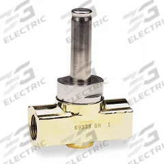 DAYTON Solenoid Valve Body: 2-Way, Normally Closed, 3/8 in Pipe Size, Brass Body, NBR Seal (MPN 008614). Key specifications — Pipe Size: 3/8 in; Brand: DAYTON; Operating Environment: Outdoor.