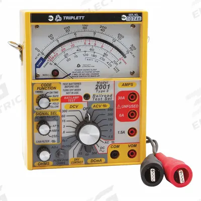 TRIPLETT Analog Multimeter: 600 V Max AC Volt Measurement - Analog Multimeters