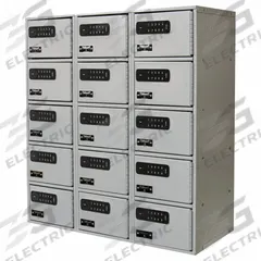 HALLOWELL Cell Phone Locker: 27 in x 12 in x 30 1/2 in, 5 Tiers, 3 Units Wide, 15 Lockers, Steel (MPN UCTL392(30)-5A-E-PL). Key specifications — Mounting Style: Surface; Brand: HALLOWELL; Handle Type: None; Locker Color: Gray; Mounting Location: Wall-Mount; Includes Number Plates: Yes; Locker Material: Steel; Frame Assembled: Assembled.