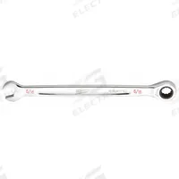 MILWAUKEE Ratcheting Combination Wrench: Chrome Vanadium Steel, Chrome, 5/16 in Head Size, Std (MPN 45-96-9210). Key specifications — attr309600: 5/16 in; attr309611: Chrome; attr309610: Chrome Vanadium Steel; attr309604: No; attr309612: No; attr309613: No; attr309615: No; attr324932: MILWAUKEE.