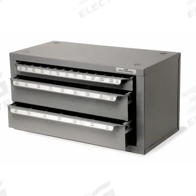 CLE-LINE Drill Bit Dispenser: 29 Compartments - Drill Bit Chests