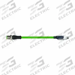 MURRELEKTRONIK Cordset: Cat5, M12 Male Straight x RJ45 Male Straight, 15 m Lg, PUR, Green, D Coding (MPN 7000-44711-7961500). Key specifications — Brand: MURRELEKTRONIK; Cable Jacket Color: Green; End 1 Coding: D; IP Rating: IP67; Performance Category: Cat5.