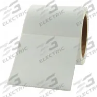 APPROVED VENDOR Printer Label: 4 in Label Wd, 4 in Label Ht, White, 3 in Core Dia., 4 PK (MPN 22D093). Key specifications — Brand: APPROVED VENDOR; Label Color: White; Label Material: Thermal Transfer Paper.