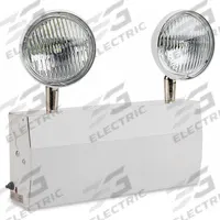 Remote Capable Emergency Light: LED, UL 924, 5 W Lamp Watt, 120/277V AC, 32 W Emergency Watt, White (MPN LS2ET6S10-W-RC). Key specifications — Environmental Rating: UL 924; Remote Capable: Yes; Adjustable Lamp Heads: Yes; Brand: BIG BEAM; Standards: Chicago Approved; Series: ET; Features: Available Without Lamp Heads; Housing Color: White.