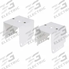 SYLVANIA Surface mount Brackets: 4 1/2 in Lg, 2 1/3 in Wd, 4 3/4 in Ht, For Linear High Bay 6A (MPN LNHIBA6A/SURFMTGBRACKET02/WH). Key specifications — Color: White; Material: Steel; Includes: mounting one fixture (cannot be used with EMBB driver); Accessory Type: Surface Mount Bracket; For Use With: Linear High Bay 6A; Finish: Powder Coated; Brand: SYLVANIA.