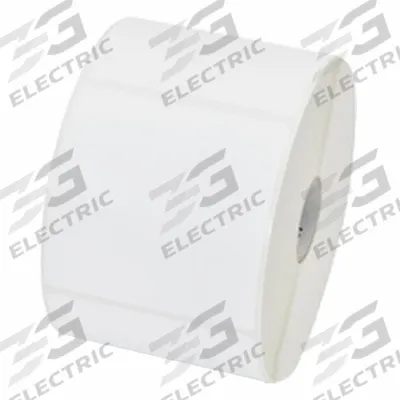 ZEBRA Barcode Printer Labels: 3 in Label Wd, 3 in Label Ht, White, 1 in Core Dia. - Desktop Direct Thermal Labels