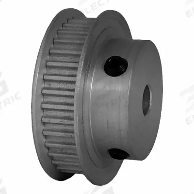 Dayton Timing Pulley: Modified Curvilinear, Fixed, For GT Timing Belt Section - GT Section Fixed-Bore Timing Pulleys with Hub