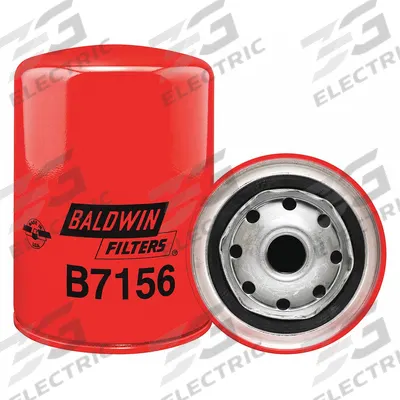 BALDWIN FILTERS Oil Filter: B7156, 3/4"-16 Thread Size, 5 3/8 in Overall Ht - Spin-On Oil Filters