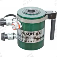 ENERPAC Hollow Hydraulic Ram: 50 ton Nominal Capacity, 4 in Nominal Stroke Lg, 2.13 in, RACD (MPN RACD504). Key specifications — attr1099385: 2.13 in.