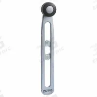 TELEMECANIQUE SENSORS Limit Switch Lever Arm: Roller Lever, Adj, 4 in Arm/Operator Lg - Max (MPN ZCY45). Key specifications — Brand: TELEMECANIQUE SENSORS; Compatible with Series: XCKP; Roller Position: Front; Actuator Style: Rotary Lever Roller.