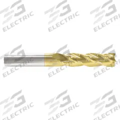 APPROVED VENDOR Square End Mill: Carbide, TiN Coated, 4 Flute, 7/16" Mill Dia, 3" LOC, 6" OAL (MPN 218-001051)