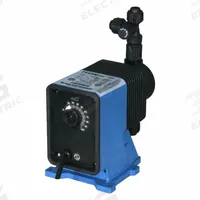 PULSATRON Chemical Metering Pump: Solenoid, 115V AC, 1/5 hp HP, PP Head, CSPE/PTFE Diaphragm, 10:1 (MPN LC03SA-PTC1-G19). Key specifications — Brand: PULSATRON; Diaphragm Material: CSPE/PTFE; Reproducibility: ±3.0%; Nameplate Voltage: 115V AC; Check Ball Material: Ceramic; Fitting Material: PP; Seal Material: PTFE.