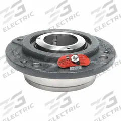 MOLINE BEARING 4 Bolt Flange Bearing: Spherical Roller, 2 1/2 in Bore, Cast Iron, Concentric Collar (MPN 19631208). Key specifications — Bore Type: Cylindrical; Brand: MOLINE BEARING; Lubricant Material: LC-2 Lithium Complex Grease; Mounting Bolt Size: 1/2 in; Split Housing: Not Split; System of Measurement: Inch.