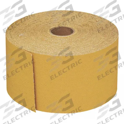 3M Sandpaper Roll: 2 3/4 in W x 75 ft L, Aluminum Oxide, P80 Grit, A Wt Paper - Adhesive-Backed General Purpose Sanding Rolls for All Surfaces