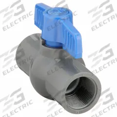APPROVED VENDOR Manual Two-Way Ball Valve: 3/4 in, PVC, Straight, FIP x FIP, Full Port Ball Port (MPN 107-134-NPG). Key specifications — Brand: APPROVED VENDOR; Handle: Tee.