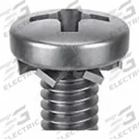 SEMS Screw: External Tooth, #10-32 Thread Size, 1/4 in Lg, Stainless Steel, Passivated, Pan, 25 PK (MPN 1-PPE-10F-25). Key specifications — Drive Size: #2.