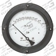 MIDWEST INSTRUMENT Differential Pressure Gauge: Back, 1/4 in NPT Female, ±3-2-3% Gauge Accuracy, 130 (MPN 130-0111). Key specifications — Sensor Type: Diaphragm; Series: 130; Housing Material: Glass Reinforced Plastic; Certificate of Calibration: Not Included; Gauge Accuracy: ±3-2-3%.