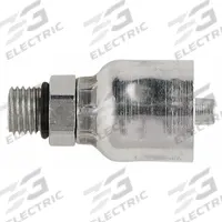 PARKER Hydraulic Crimp Fitting: Steel x Steel, Straight, -6 For Hose Dash Size, Male x Genderless (MPN 10543-6-6). Key specifications — Fitting Gender: Male x Genderless; Fitting Connection Type: SAE x Crimp; For Hose Dash Size: -6; Thread Size: 9/16"-18; Brand: PARKER.