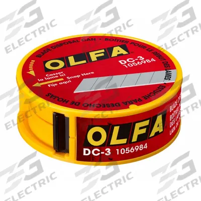 OLFA Blade Disposal Unit: Blade Disposal Can, Plastic, Surface Mount - Blade Disposal Containers