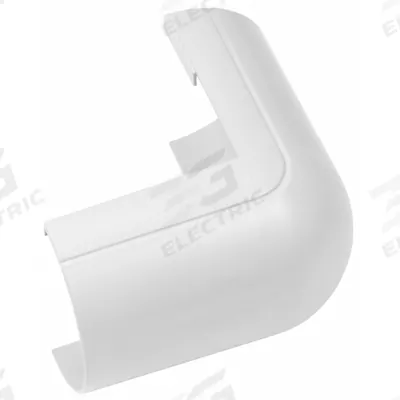 D-LINE 90 Degree External Elbow: D-Line Maxi Raceway 2 in x 1 in (50x25mm) Item 38G165 - 90 Degree Elbows for Nonmetallic Single-Channel Raceways