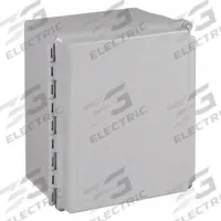 HOFFMAN Enclosure: Fiberglass, 16 in x 14 in x 8 in, NEMA 12/13/4/4X, Solid Cover, Hinged (MPN A16148CHSCFG). Key specifications — Brand: HOFFMAN; Closure Method: Screws; Enclosure Material: Fiberglass; Knockouts: Not Included.