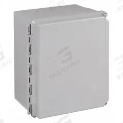 HOFFMAN Enclosure: Fiberglass, 16 in x 14 in x 8 in, NEMA 12/13/4/4X, Solid Cover, Hinged (MPN A16148CHSCFG). Key specifications — Brand: HOFFMAN; Closure Method: Screws; Enclosure Material: Fiberglass; Knockouts: Not Included.