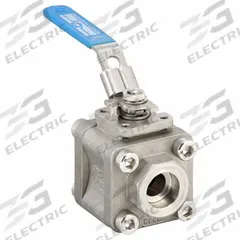 MILWAUKEE VALVE Manual Two-Way Ball Valve: 1/2 in, Stainless Steel, Straight, Socket x Socket (MPN 35FSS1NLL-012). Key specifications — Brand: MILWAUKEE VALVE; Seat Material: Polymer; Handle: Locking Lever.