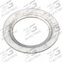BRIDGEPORT Reducing Washer: 3/4 in to 1/2 in For Conduit Size, Steel, Silver, 1.5 in Overall Wd (MPN 1061). Key specifications — For Product Type: Electrical Boxes and Enclosures; Brand: BRIDGEPORT; For Conduit Size: 3/4 in to 1/2 in; Accessory Type: Reducing Washer; Color: Silver; Material: Steel.