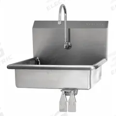 SANI-LAV Hand Sink: 1 Stations, 5 in Bowl Dp, 19 in Bowl Lg, 15 1/2 in Bowl Wd, Faucet Included (MPN 5A4.5). Key specifications — Includes Side Splash: Side Splash Not Included; Series: Stainless Steel Hand Wash Sink; Brand: SANI-LAV.