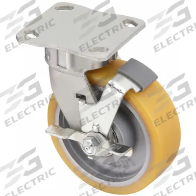 APPROVED VENDOR Plate Caster: Corrosion-Resistant/Debris-Resistant/Maint Free/Quiet-Roll - Medium-Duty General-Purpose Kingpinless Plate Casters