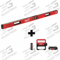 MILWAUKEE Digital Level: Includes Batteries, ±0.10°, 48 in Overall Lg, 4V Battery Size, ±0.03°, LED (MPN MLDIG48, 2114-21). Key specifications — attr934737: MILWAUKEE; attr939806: ±0.10°; attr939808: 4V; attr981185: Yes.