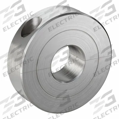 CLIMAX METAL PRODUCTS Shaft Collar: 2-Piece, Inch, Round, Clamp-On, 3/8 in Bore Dia - Stainless Steel Recessed-Screw Shaft Collars